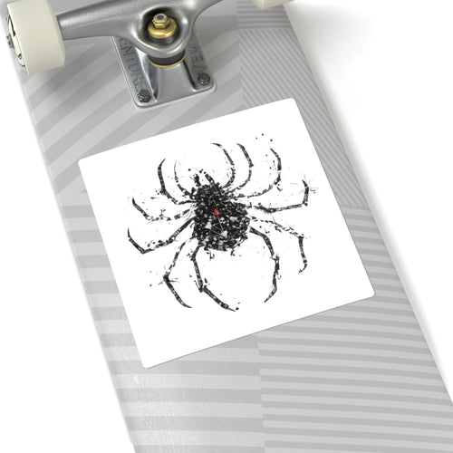 Phantom Syndicate Black Widow Square Sticker — Street Race Decal